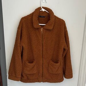 MZAFUL Brown Teddy Jacket